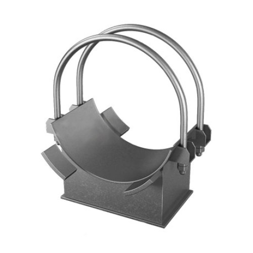 Опора хомутовая неподвижная для трубопроводов ТЭС и АЭС Ст20 57х40х100х100 мм ОСТ 34-10-618-93 в Липецке