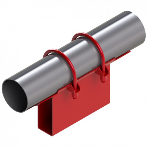 Опора неподвижная хомутовая корпусная для тепловых сетей исп. А11 / АС11 ВСт3 530х300х170х103 мм ОСТ 36-146-88 36,5 кг