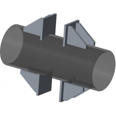 Опора неподвижная двухупорная для тепловых сетей ТС-660.00.00 32х20х104х110 мм Серия 5.903-13 выпуск 7-95 0,56 кг