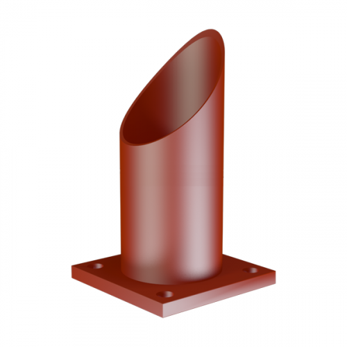 Опора неподвижная трубчатая для тепловых сетей исп. Б1 Ст20 76х100 мм ОСТ 36-146-88 0,5 кг