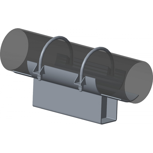Опора неподвижная хомутовая с корпусом для тепловых сетей ТС-670.00.00 325х280х340х150 мм Серия 5.903-13 выпуск 7-95 33,9 кг