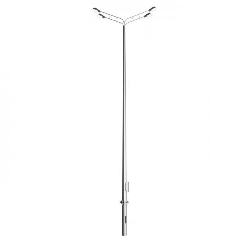 Опора освещения силовая граненая фланцевая круглая СФГ-700(90)-9,0-01-ц 09Г2С 90х250х9 мм