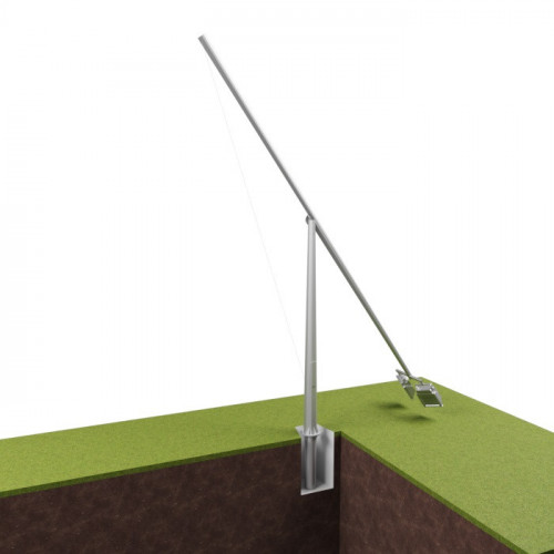 Опора освещения складывающаяся граненая фланцевая круглая ОМСК-10 Ст3сп5 68х166х10 мм в Липецке